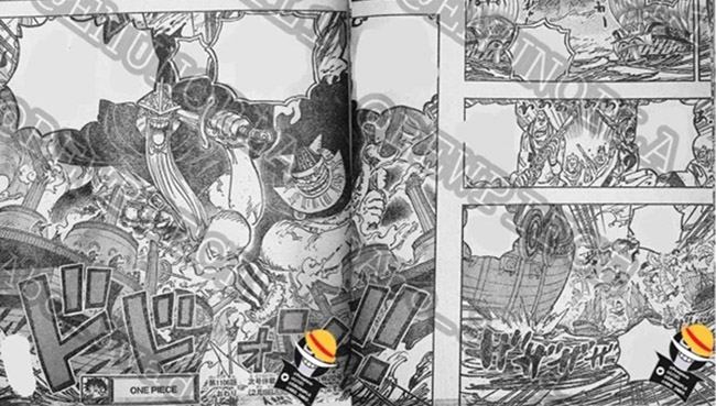 Spoiler One Piece chap 1106: Lộ diện danh tính băng hải tặc bí ẩn đến tiếp cứu Luffy
