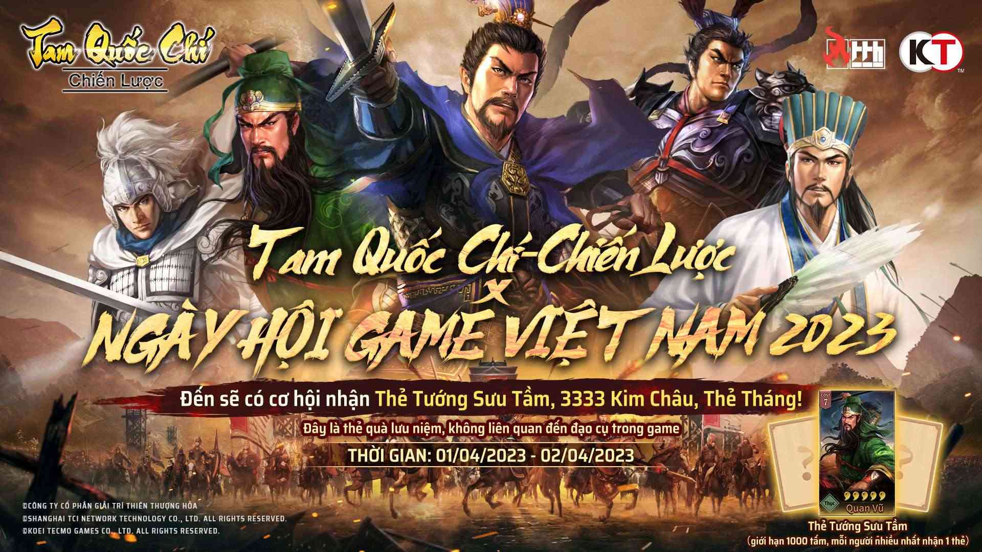 Tam Quốc Chí - Chiến Lược chào sân Ngày Hội Game Việt Nam 2023, ra mắt thông tin phiên bản mới 