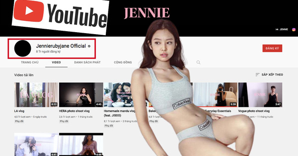 Kênh YouTube của Jennie (BLACKPINK) cán mốc 8 triệu subscribe, nhưng vẫn đứng sau một thành viên trong nhóm?
