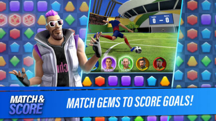 Match & Score: Game độc đáo kết hợp 2in1 vừa đá bóng vừa xếp kim cương