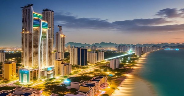 Hình ảnh thành phố Đà Nẵng theo tưởng tượng của ChatGPT và AI sau 100 năm nữa