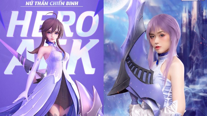 Suni Hạ Linh hóa Nữ Thần Chiến Binh trong bộ ảnh cosplay của Hero AFK: Vương Quyền Chiến