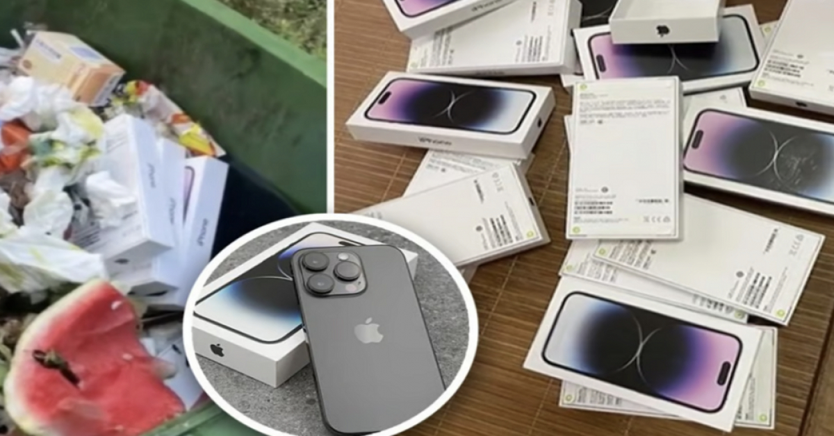 Vô tình tìm thấy 30 chiếc iPhone 14 Pro mới cứng trong thùng rác