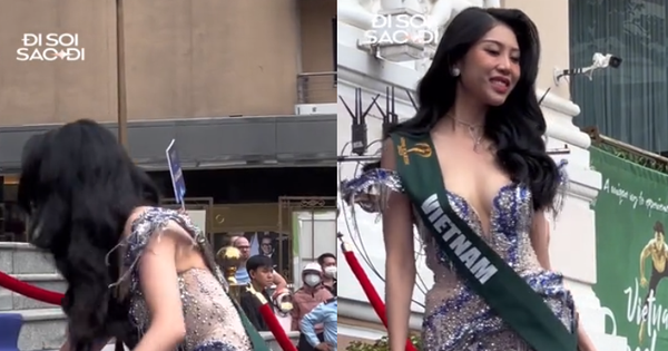 Đại diện Việt Nam vấp té trên sân nhà khi ra mắt tại Miss Earth 2023, màn xử lý sau đó có đủ 