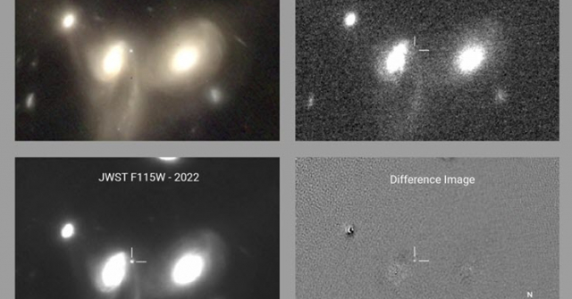 Tiếp tục là hình ảnh mới từ kính James Webb, phát hiện siêu tân tinh đầu tiên