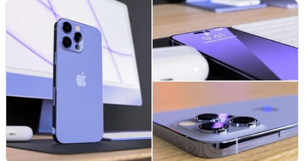 iPhone 14 rò rỉ những hình ảnh concept mới nhất, chắc chắn sẽ có màu tím