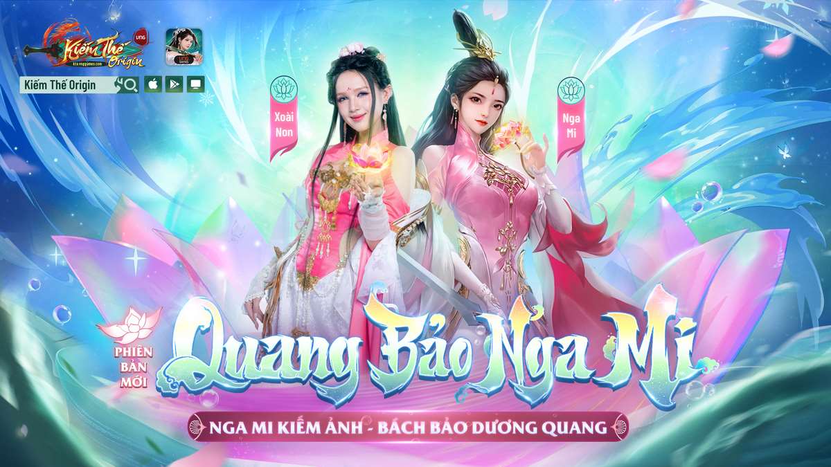 Vợ streamer giàu nhất Việt Nam: Xoài Non thả dáng như người mẫu chuyên nghiệp trong bộ ảnh cosplay Nga Mi của game Kiếm Thế Origin