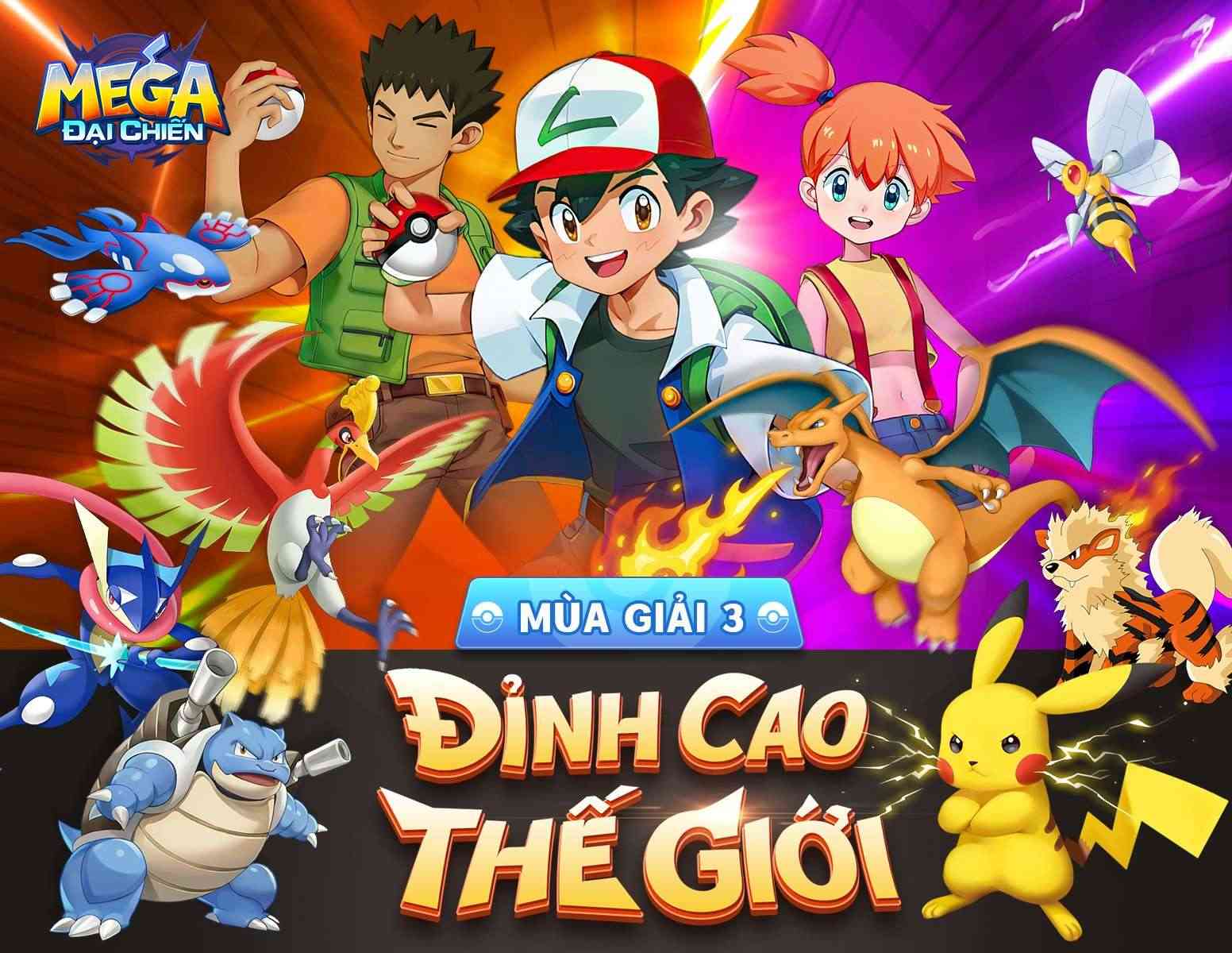 Cán mốc 1 triệu lượt tải, Mega Đại Chiến trở thành game đấu Pet Pokemon số 1 Việt Nam
