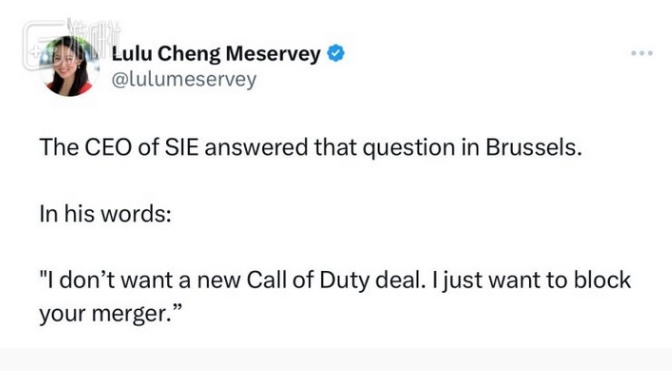 Chủ tịch Sony thẳng thừng nói điều duy nhất ông muốn làm là phá hoại thương vụ mua lại Activision Blizzard