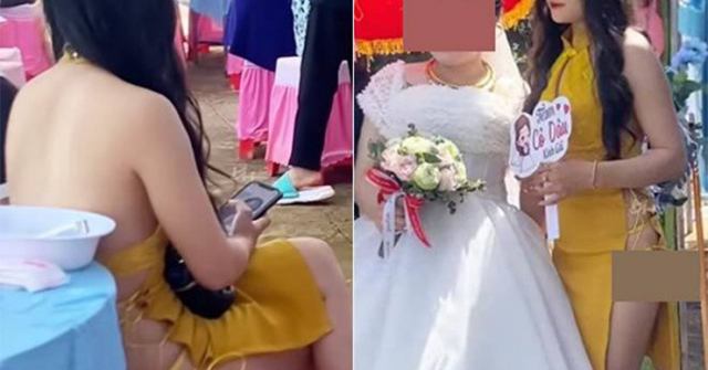 Cô gái ăn mặc kém duyên đi đám cưới khiến quan khách bối rối HOT nhất tuần