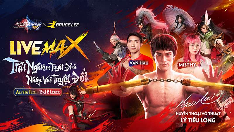 Võ Lâm Truyền Kỳ MAX công bố đại sứ hình tượng MAX đỉnh - huyền thoại võ thuật Lý Tiểu Long và ấn định Alpha Test vào 15/09
