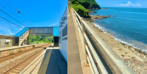 Khám phá ga tàu bên bờ biển Nhật Bản đẹp như trong anime