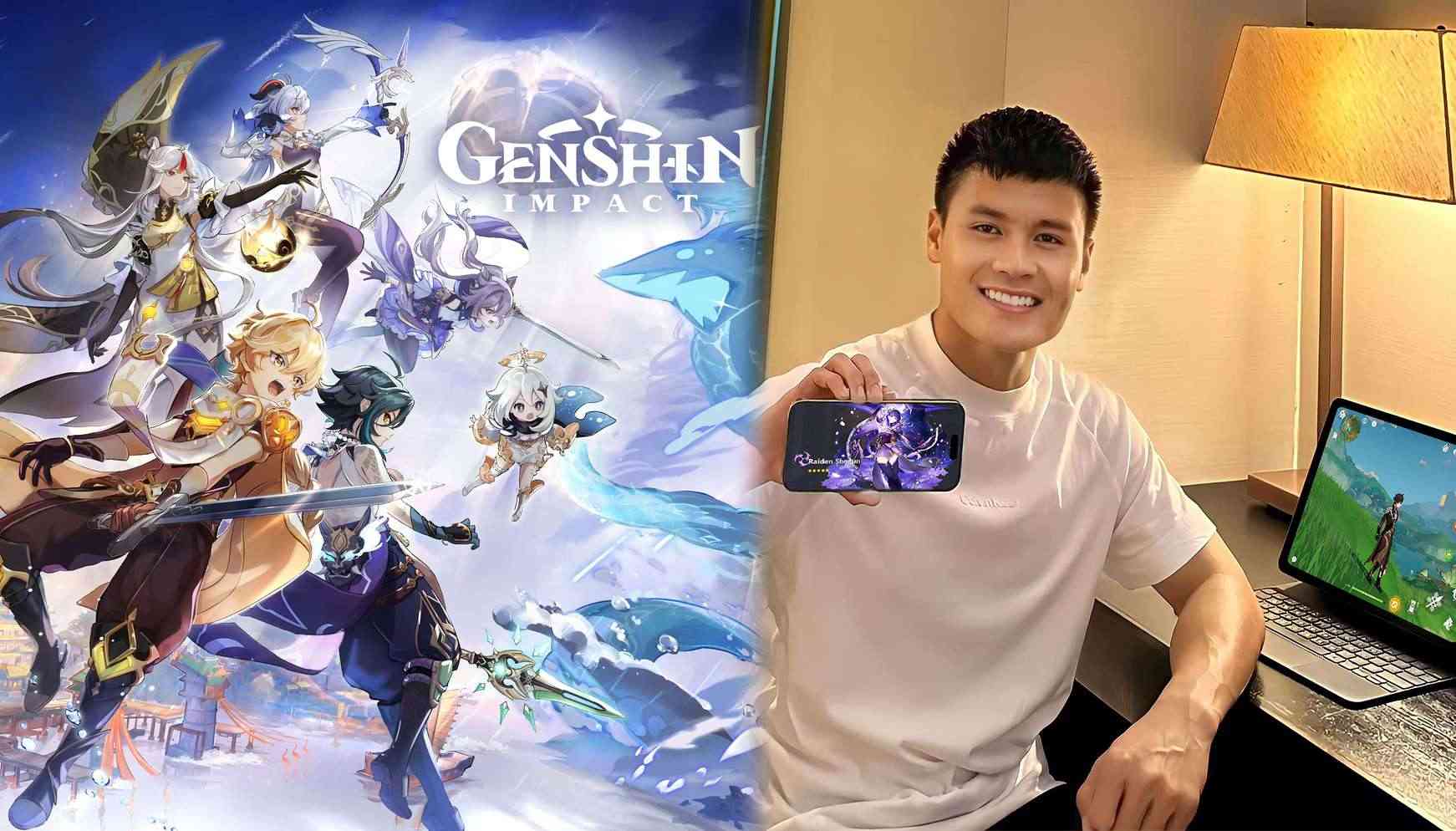 Cầu thủ Nguyễn Quang Hải chơi Genshin Impact và là ‘fan cứng’ Lôi Thần?