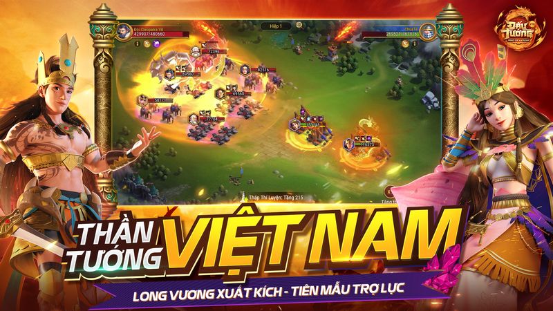 Game đấu tướng chiến thuật đa quốc gia Đấu Tướng VNG tặng quà cực đỉnh ngày ra mắt