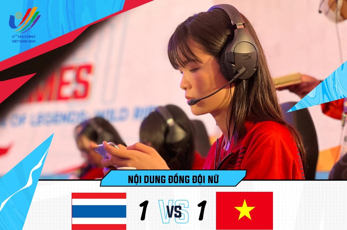 [Trực tiếp] SEA Games 31 – LMHT: Tốc Chiến đồng đội nữ ngày 18/5: Việt Nam gỡ hòa 1-1 với Thái Lan, giữ lại cơ hội giành Huy Chương Đồng