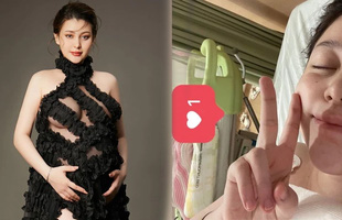 Hot girl siêu vòng 1 cập nhật hình ảnh đầu tiên về ái nữ đầu lòng, tiết lộ tâm trạng trái ngược trước khi sinh