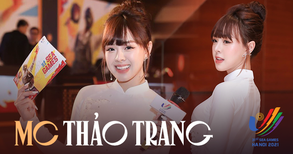 MC Thảo Trang diện áo dài trắng xinh như hoa hậu trên sân khấu SEA Games, cộng đồng tràn vào Instagram 