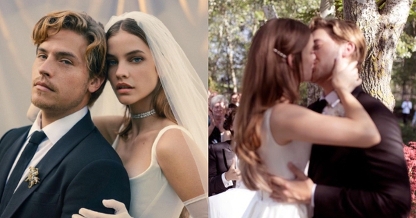 Đám cưới thiên thần Victoria's Secret và sao nhí Disney: Cô dâu đẹp nao lòng, trao chú rể nụ hôn đẹp như phim
