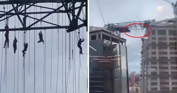 Brazil: Giàn giáo cao 140 mét đổ sập khiến 8 người treo lủng lẳng trên không, tiết lộ khung cảnh kinh hoàng tại hiện trường