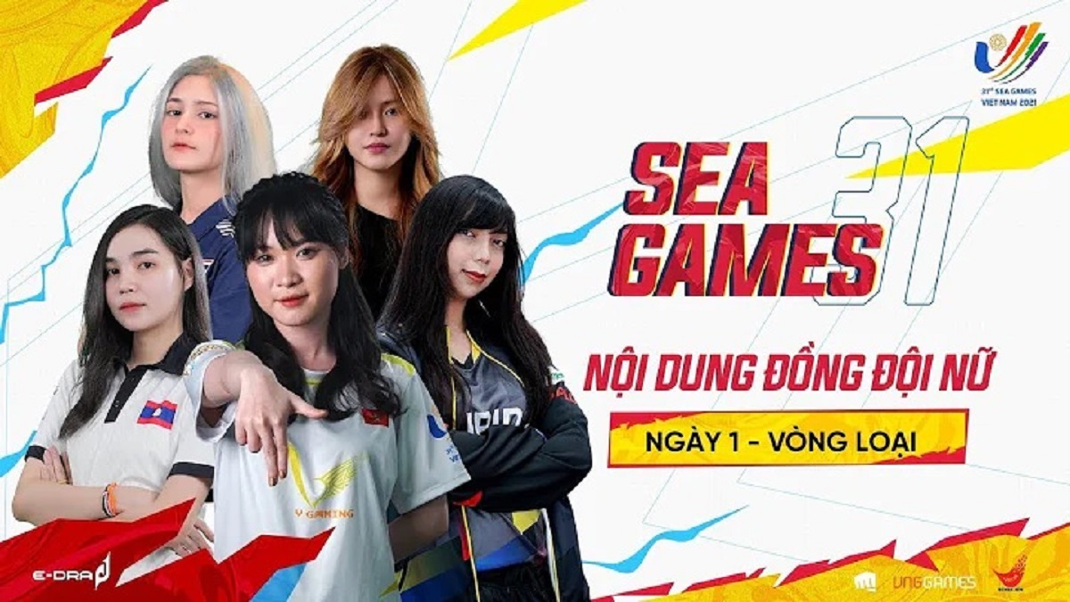 Trực tiếp SEA Games 31 Tốc Chiến đồng đội nữ ngày 1