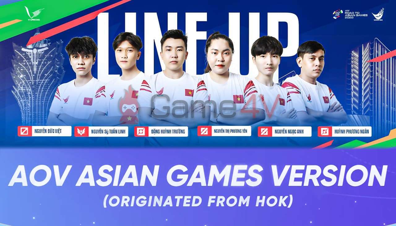 Asian Games 2022: Hé lộ ĐTQG Việt Nam của bộ môn Arena of Valor - Asian Games Version