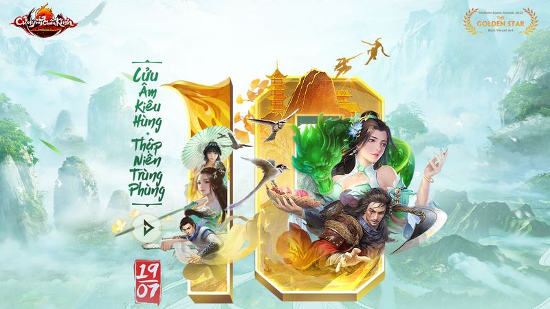 NPH GOSU đầu tư hàng khủng cho sinh nhật Cửu Âm Chân Kinh tròn 1 thập kỷ trên thị trường game Việt