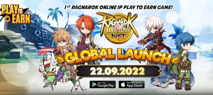 Ragnarok Labyrinth NFT sẽ phát hành toàn cầu trên Android và iOS vào tháng 9 năm 2022 này