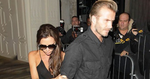 Beckham và Victoria lén lút hẹn hò ở bãi xe