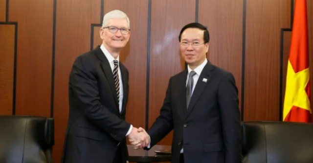 CEO Apple - Tim Cook nói gì khi gặp Chủ tịch nước Võ Văn Thưởng?