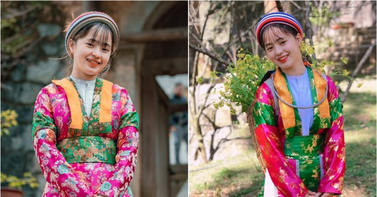 Thiếu nữ trong trang phục dân tộc Mông đón Tết với vẻ đẹp tựa bông hoa núi rừng