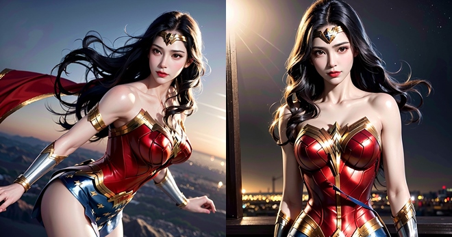 Mời chiêm ngưỡng bộ ảnh cosplay Wonder Woman được thực hiện bởi AI