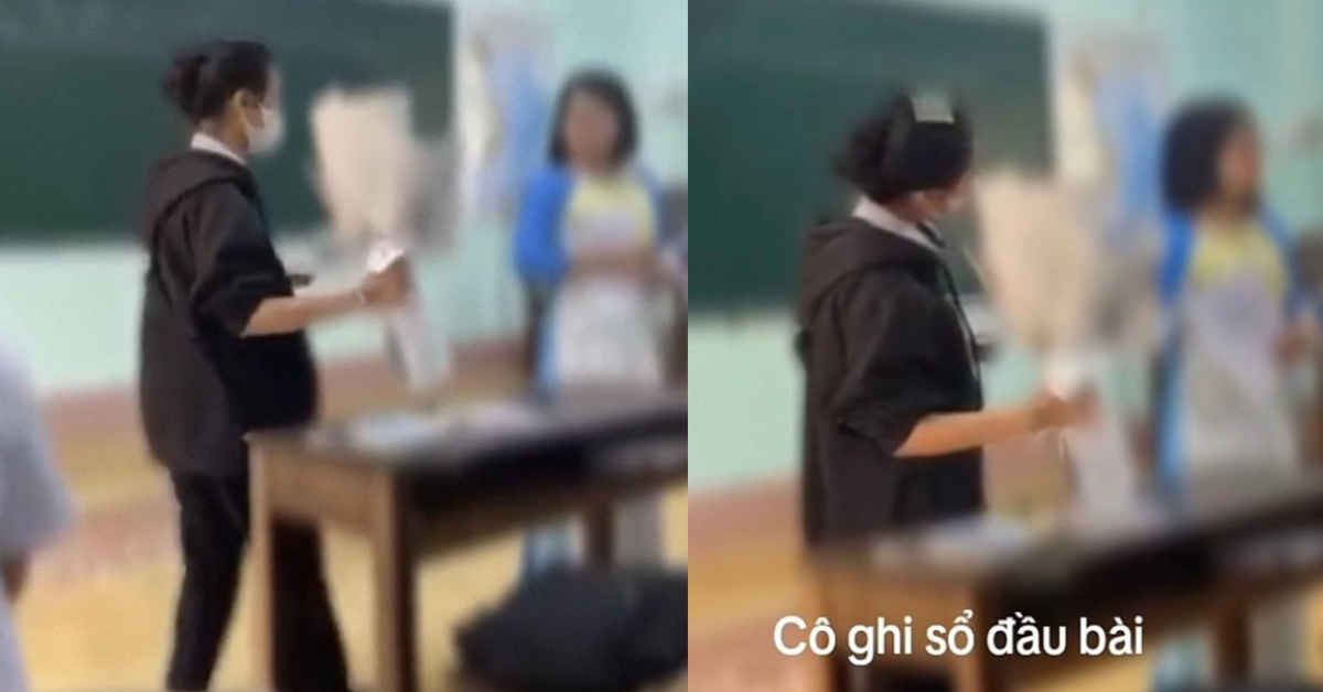 Tranh cãi chuyện nữ sinh bất ngờ bị cô giáo phạt vì lý do cố tình vào lớp trễ để tặng quà cho cô