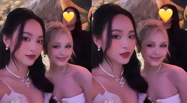 Fan suýt xoa khi Xoài Non đứng chung khung hình với Á hậu 1 Hoa hậu Việt Nam