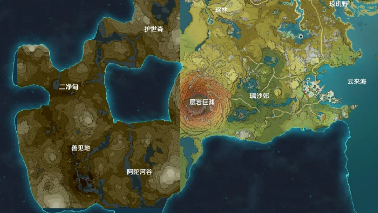 Genshin Impact: Rò rỉ bản đồ Sumeru sắp tới trước thông báo chính thức
