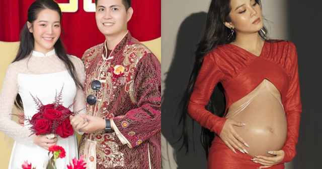 Karen Nguyễn lộ bụng bầu vượt mặt sau 2 tháng cưới giám đốc công ty sản xuất vải