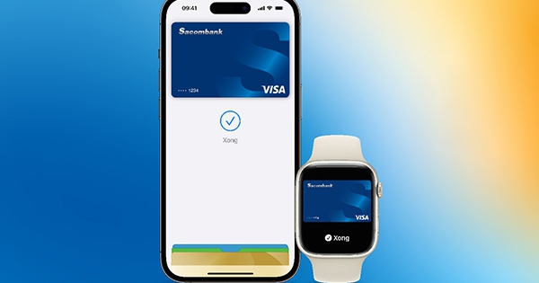 Đơn giản mọi thanh toán với Apple Pay và thẻ Sacombank Visa