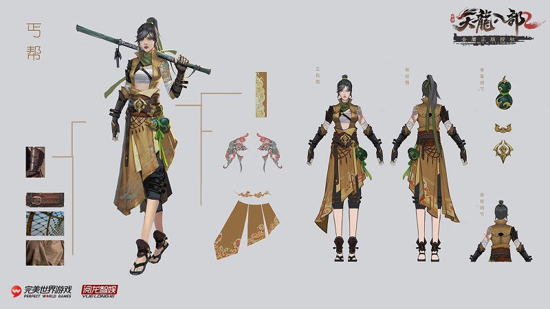 Thiên Long Bát Bộ 2 Mobile hé lộ mô hình thiết kế thời trang võ phái, NPC